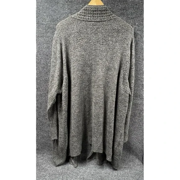 Torrid Open Front Cardigan Sweater Women Size 5 Gray Long Length Knit Boho Chic - Picture 4 of 12